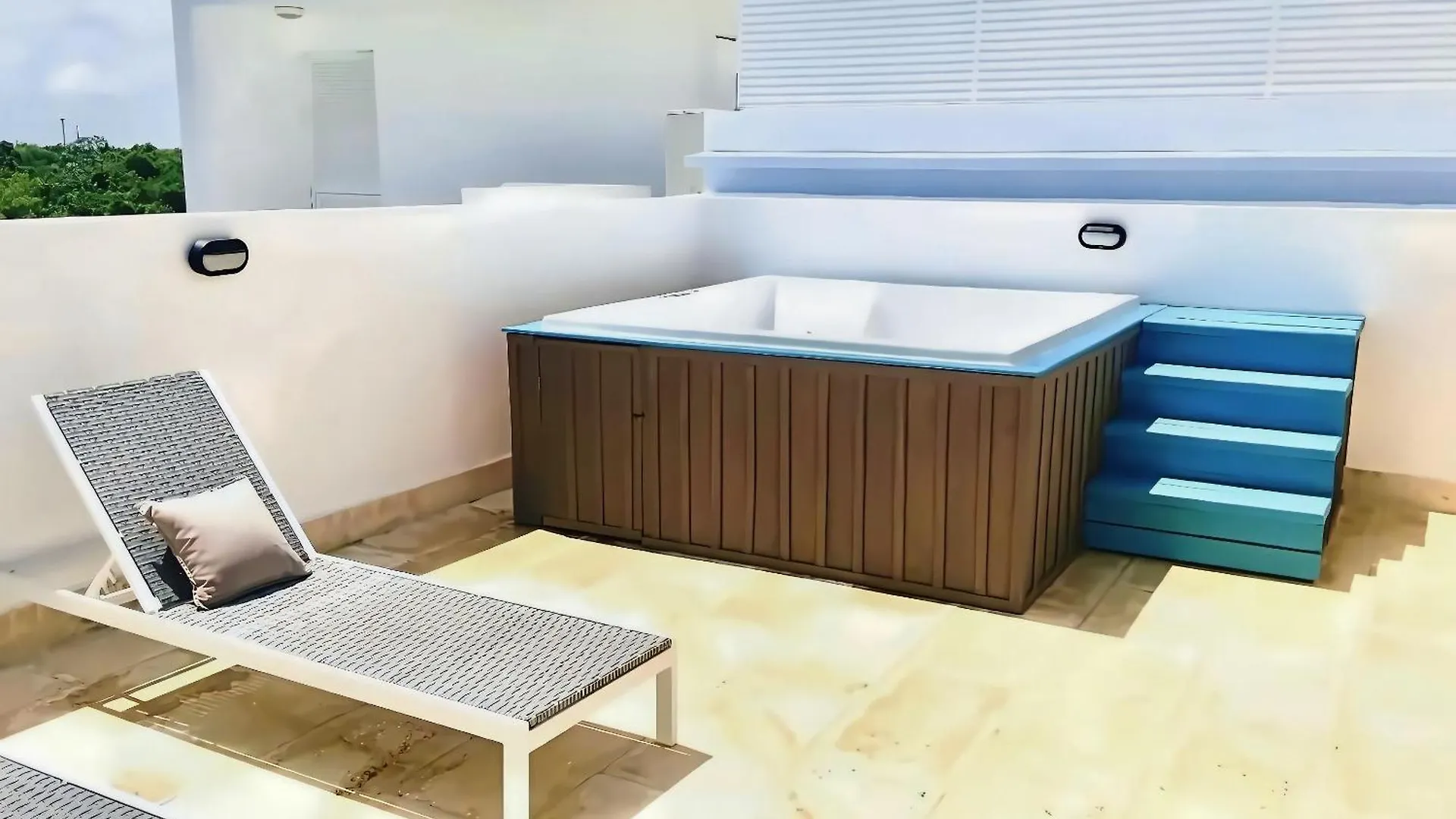 아파트 Cana Rock Condos Penthouse Vista Espectacular Golf & Jacuzzi B-336 푼타 카나