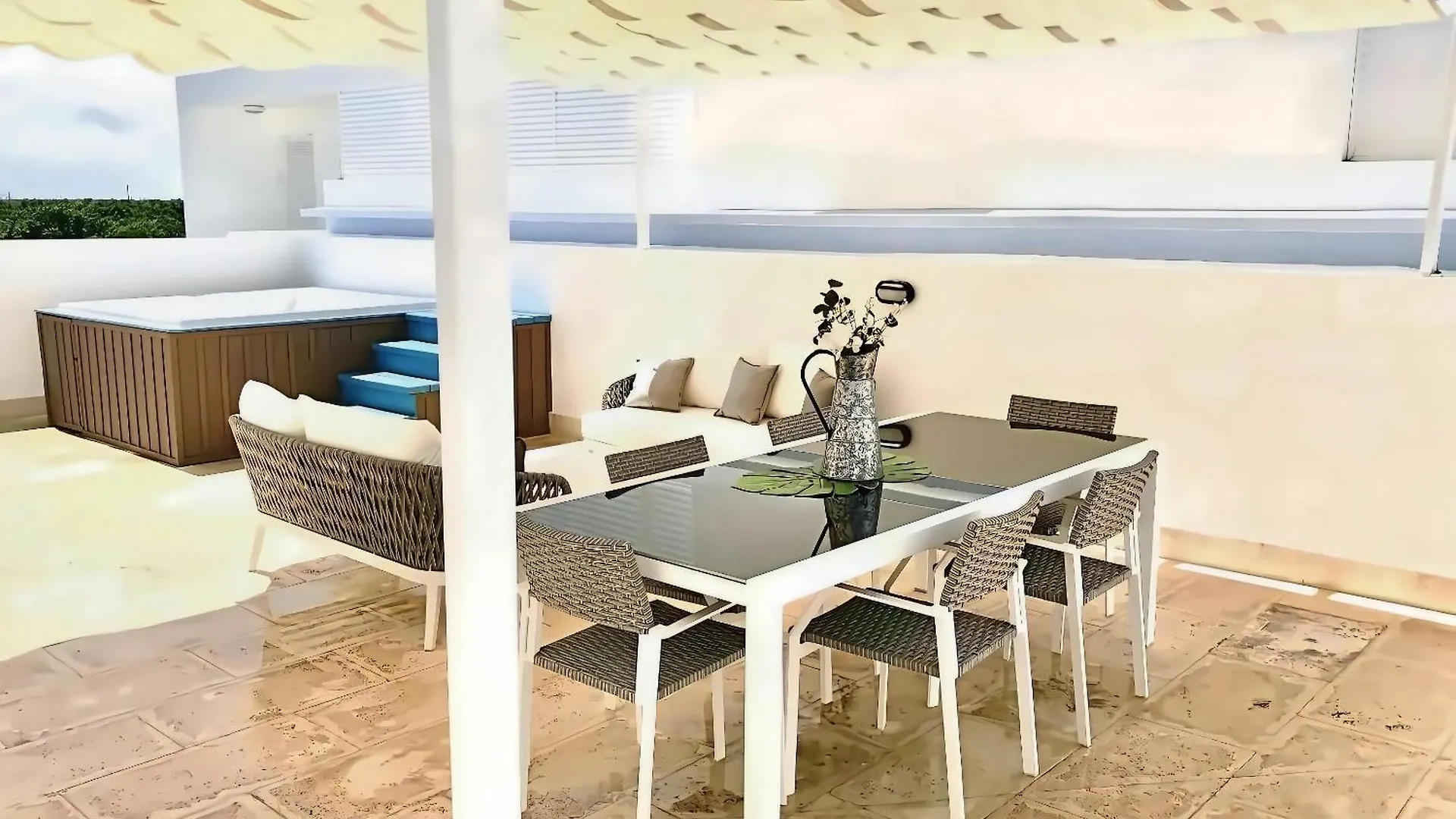 Cana Rock Condos Penthouse Vista Espectacular Golf & Jacuzzi B-336 푼타 카나